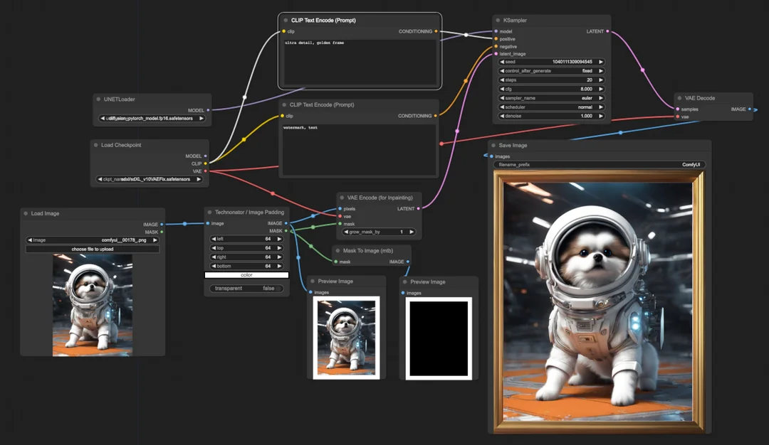 ComfyUI 노드 에디터